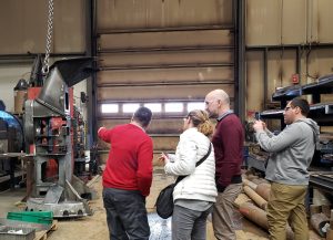 On February 13 and 14, our dealer for France, Dyna Touraine and twenty French entrepreneurs went visiting Gilbert in Roberval.