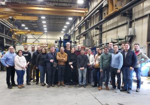 On February 13 and 14, our dealer for France, Dyna Touraine and twenty French entrepreneurs went visiting Gilbert in Roberval.